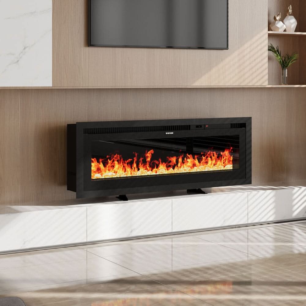 42/50/60/73 inch Electric Fire 12 Vibrant Flame Colours Electric Fireplace with Remote