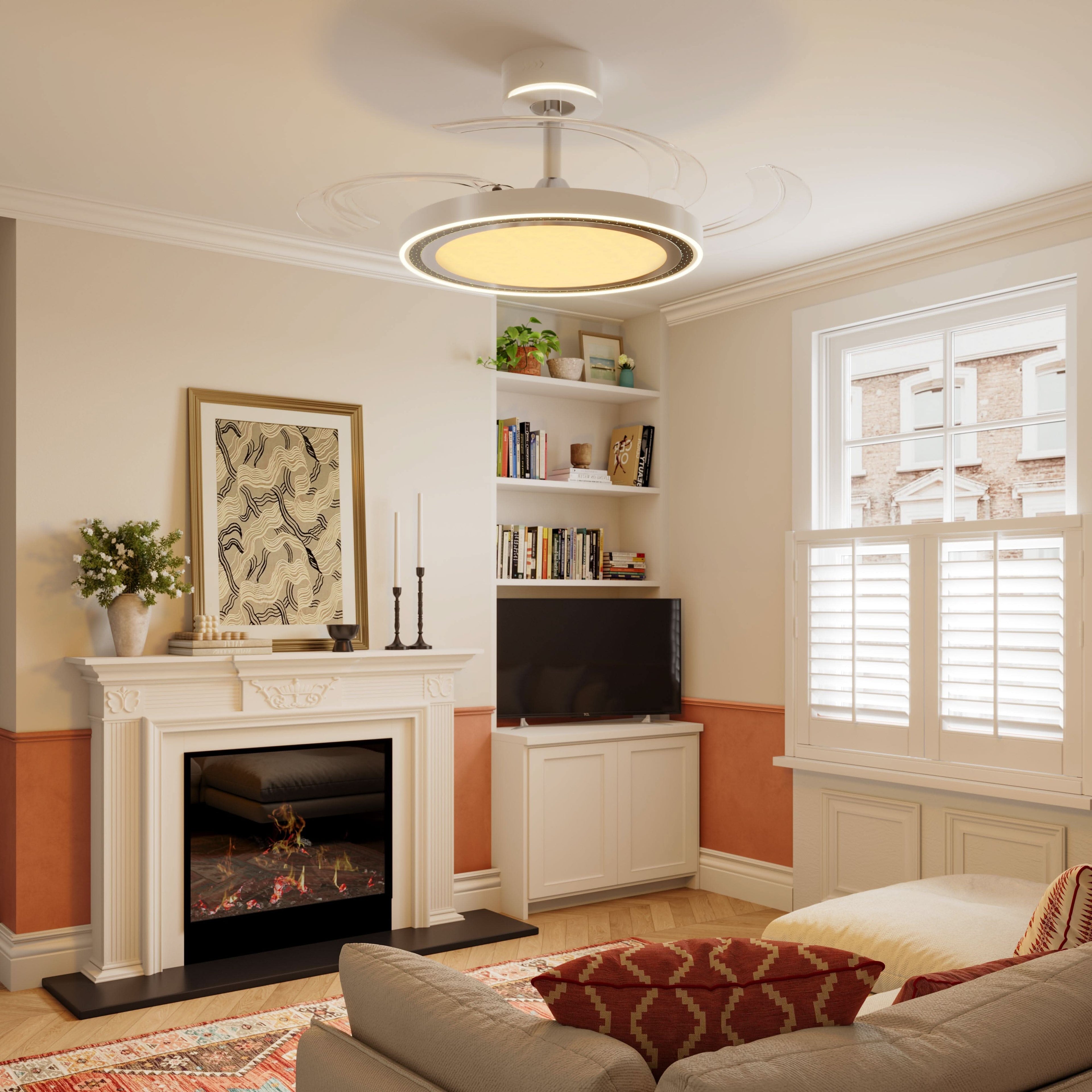 Lightsin 48 Inch Ceiling Fan with Quiet Reversible DC Motor