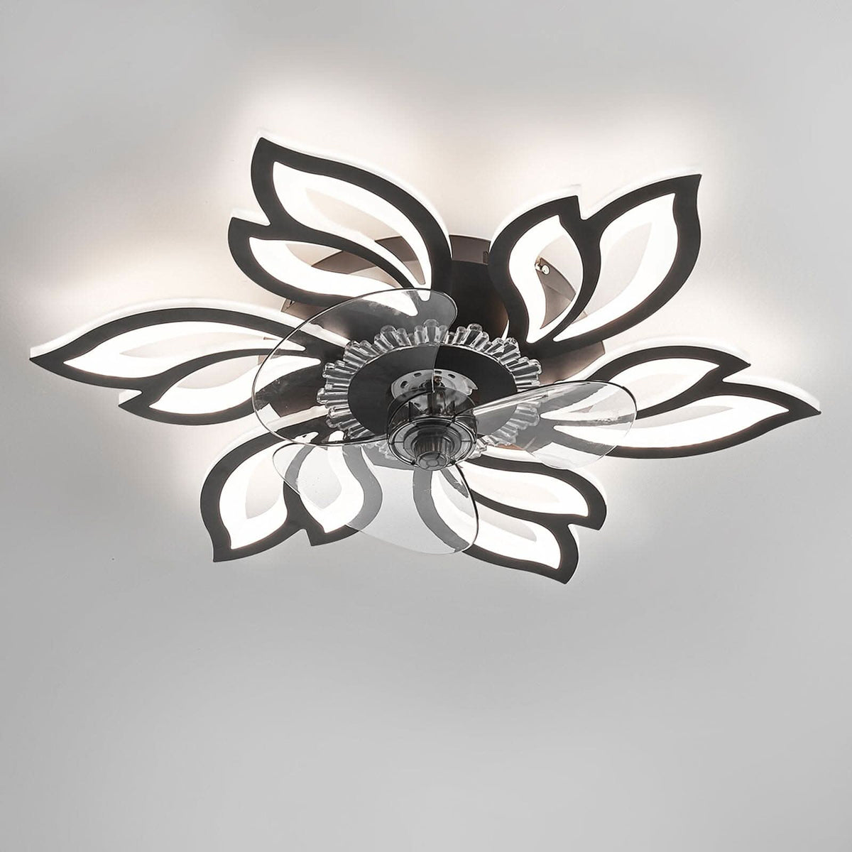 65cm Dia. Modern Flower Shape Ceiling Fan with Light