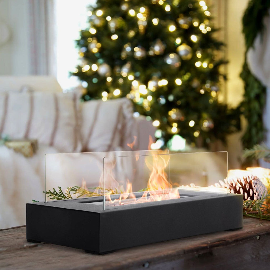 Tabletop Bio Ethanol Fireplace – Real Flame | Portable Indoor & Outdoor Use