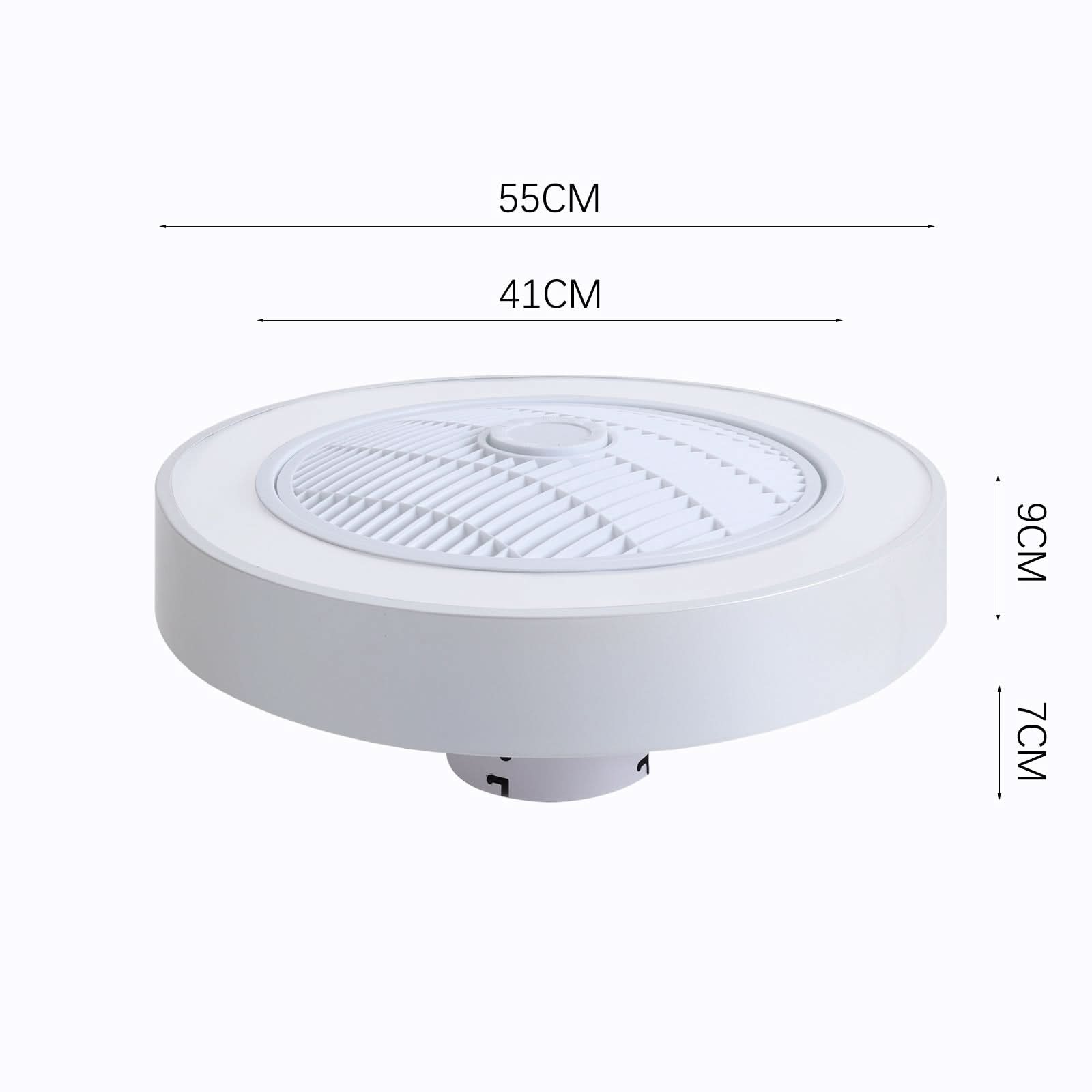 Dia 55cmCeiling Fan with 3 Colour LED Light and Remote Control