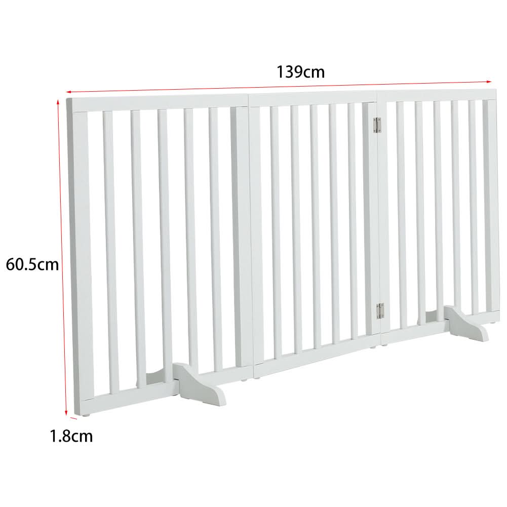 Folding 3-Panel Pet Playpen Safety Indoor Durable Dog Fence