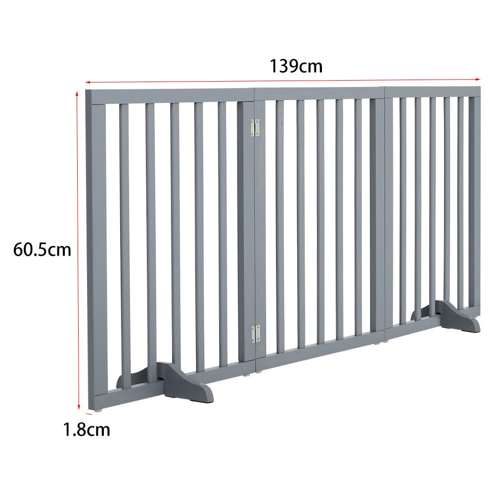 Folding 3-Panel Pet Playpen Safety Indoor Durable Dog Fence