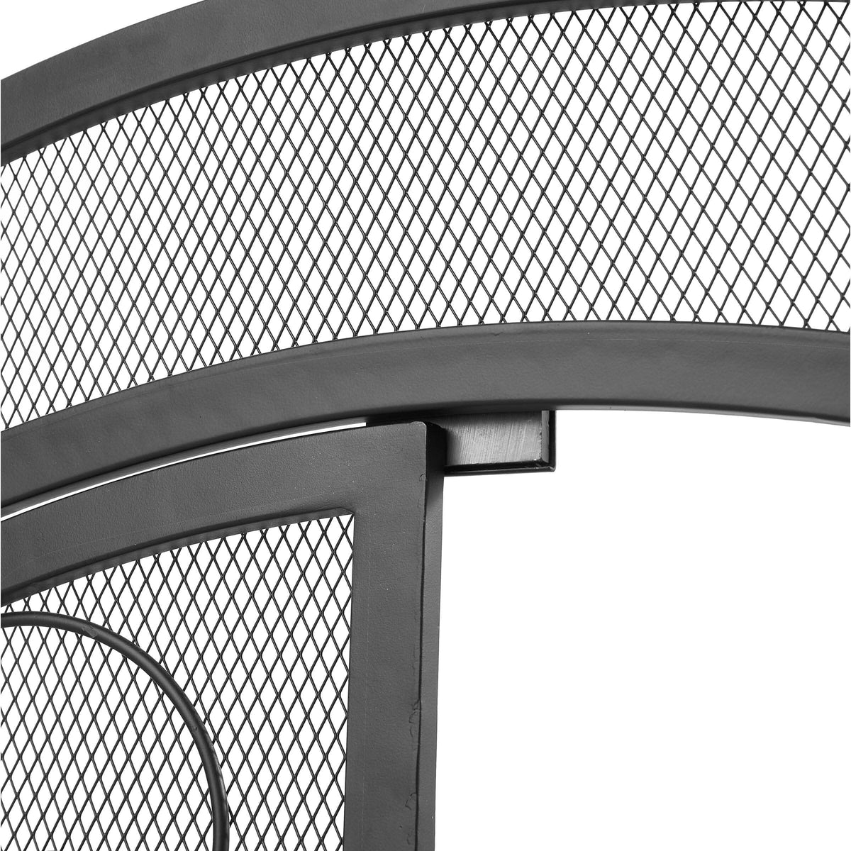 Smallbee Iron Fireplace Screen Black Powder-Coated – 90x32x78.8cm