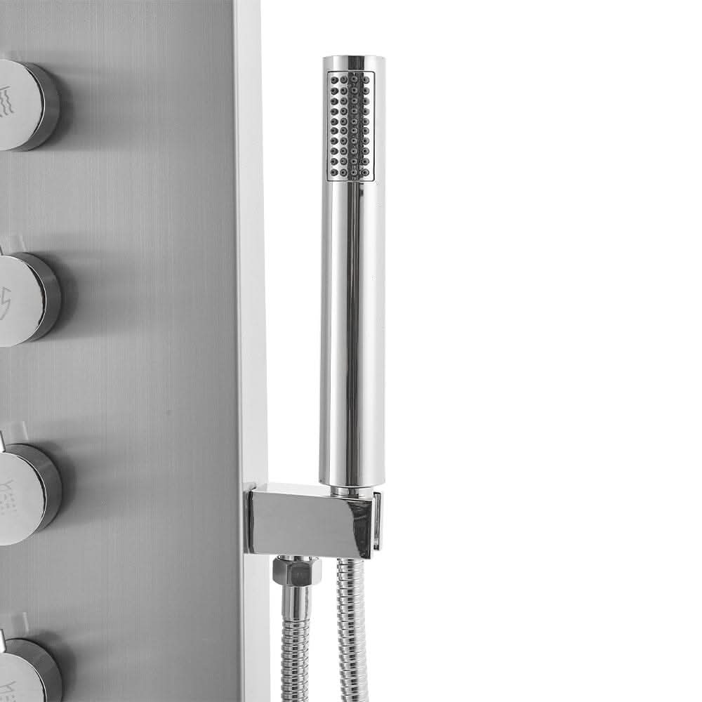 Bathroom Silver Stainless Steel Shower Tower Panel