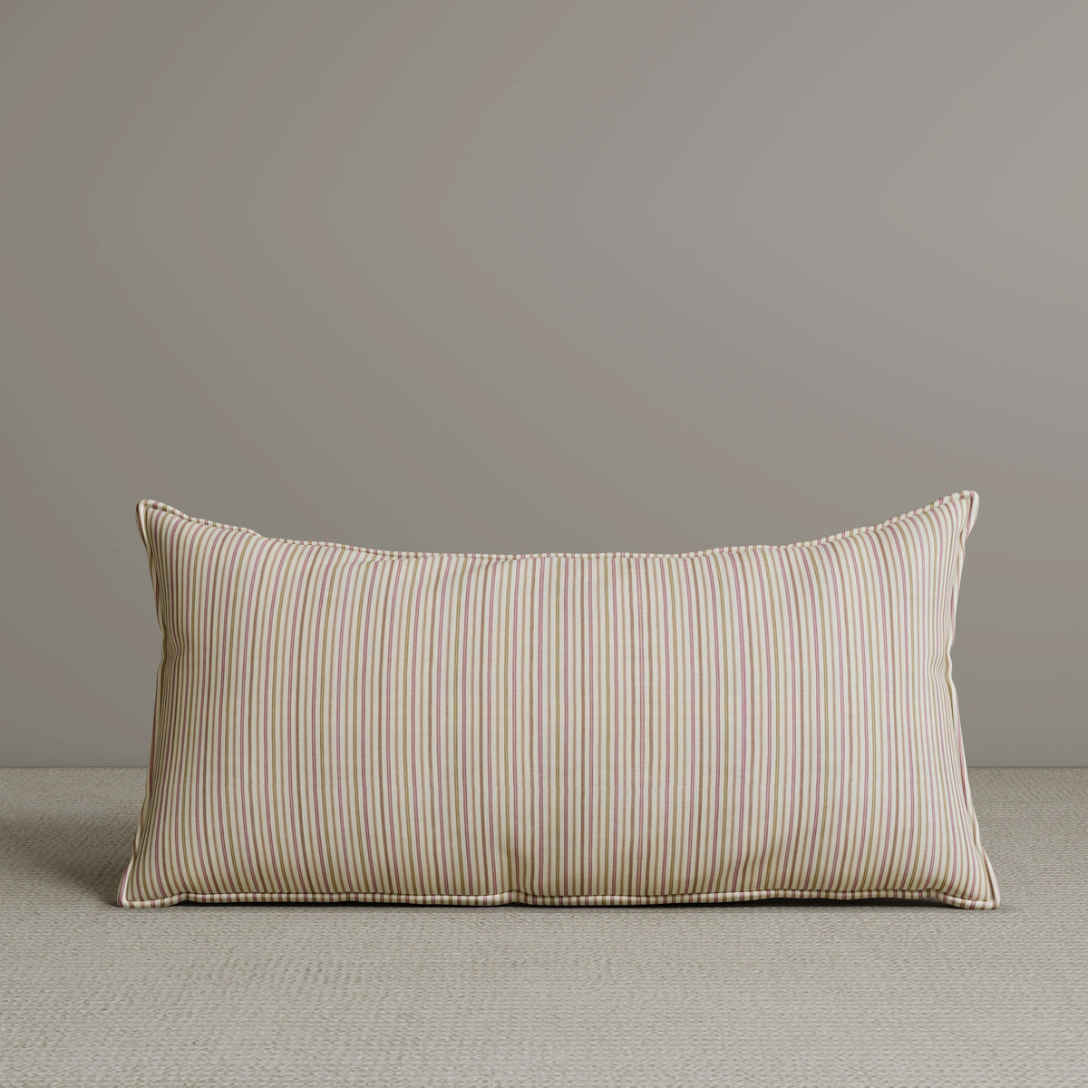 ‍Exclusive Waist Cushion in Pink Striped Cotton Linen, 56*27*12 CM (100% off)