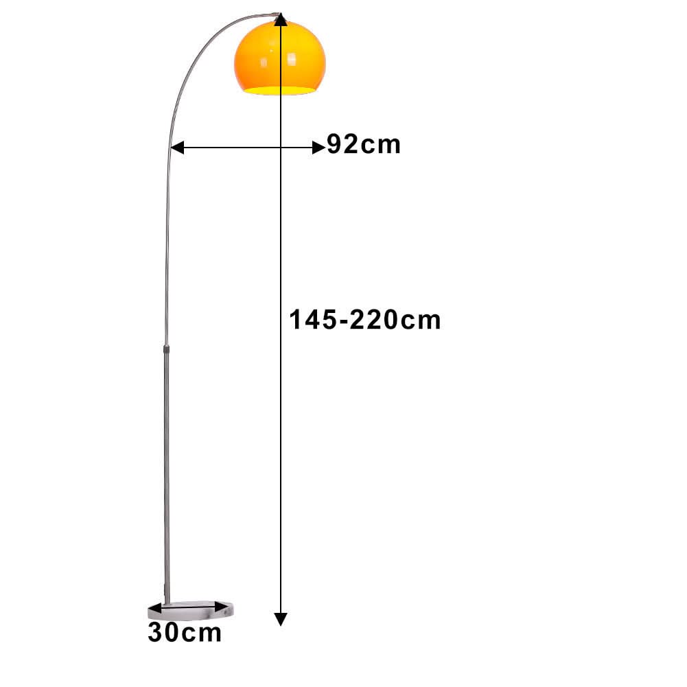 60W Arched Floor Lamp Height Adjustable