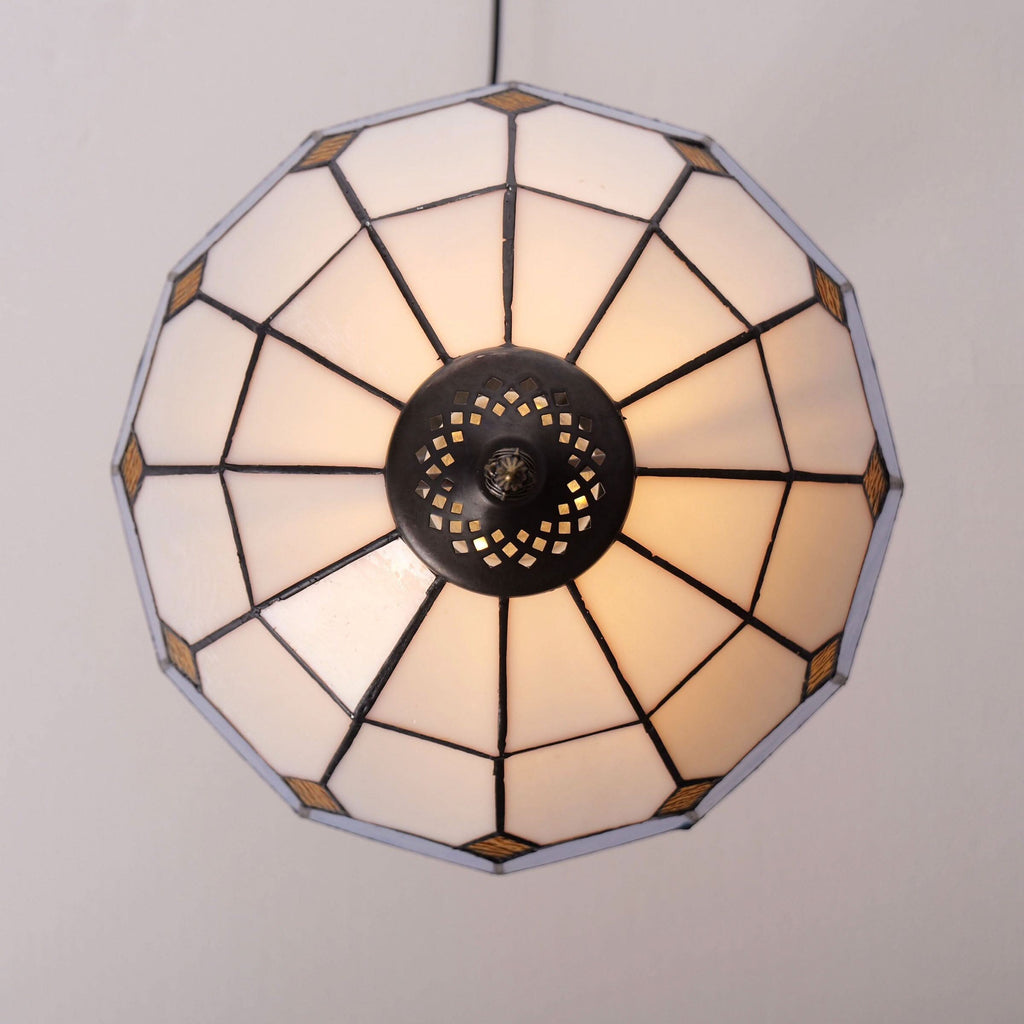 Lightsin Tiffany Table Lamp | Handcrafted Stained Glass Block Series