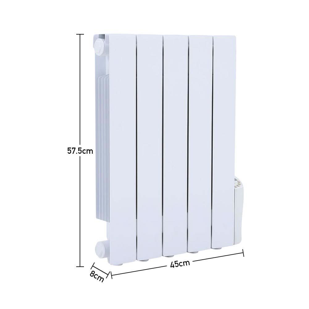 57.5 H Oil Filled Electric Radiator Heater with LCD Thermostat 900W to 2000W Space Heaters