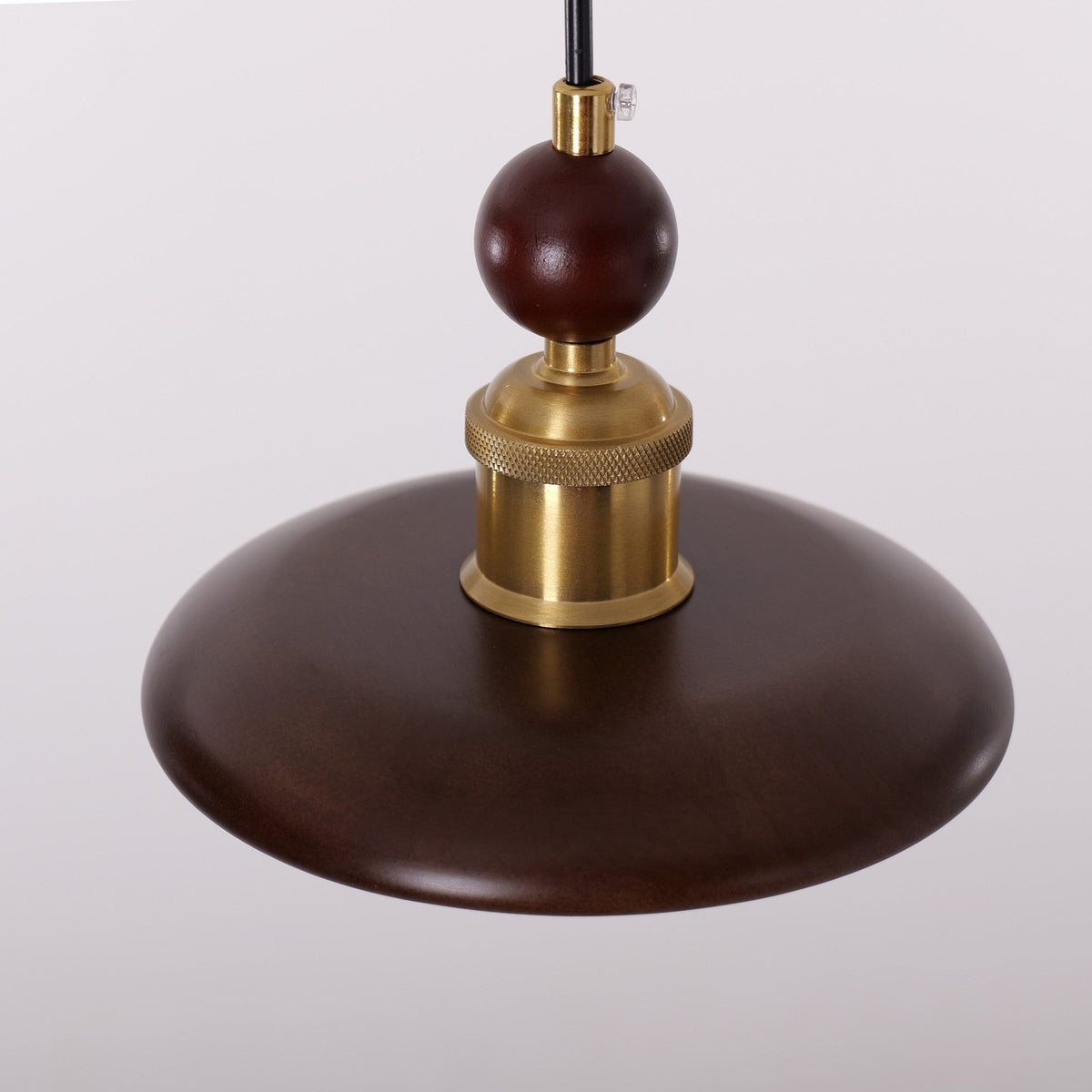 3-Light Walnut Wood Mini Pendant Light | E27 Ceiling Lamp