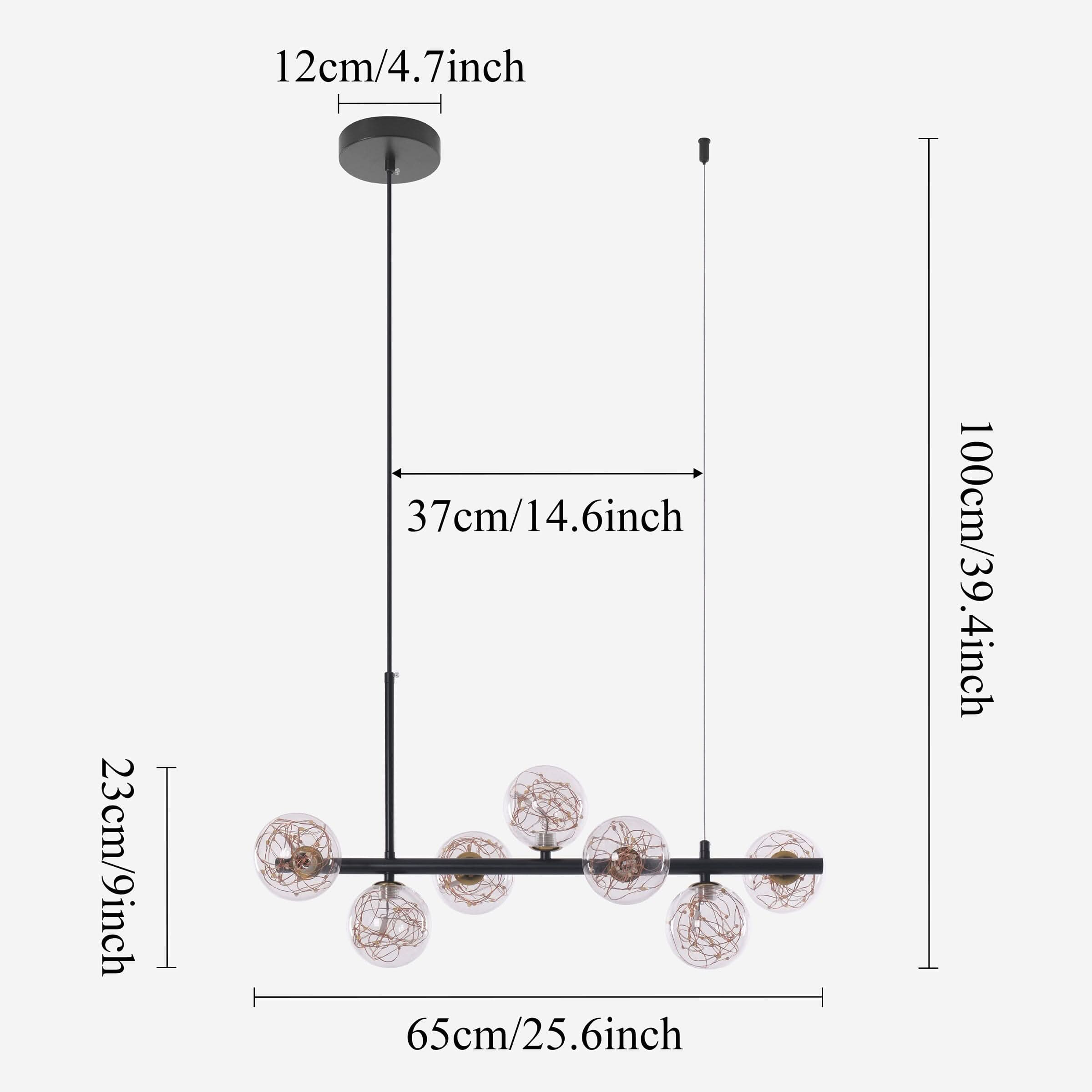 Lightsin Cumulus - Modern Metal Chandelier with LED Starry Sky Effect