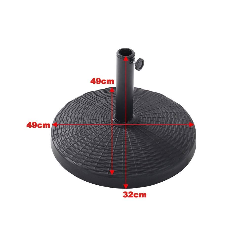 3M Sunshade Parasol Backyard Garden Tilt Umbrella with Crank