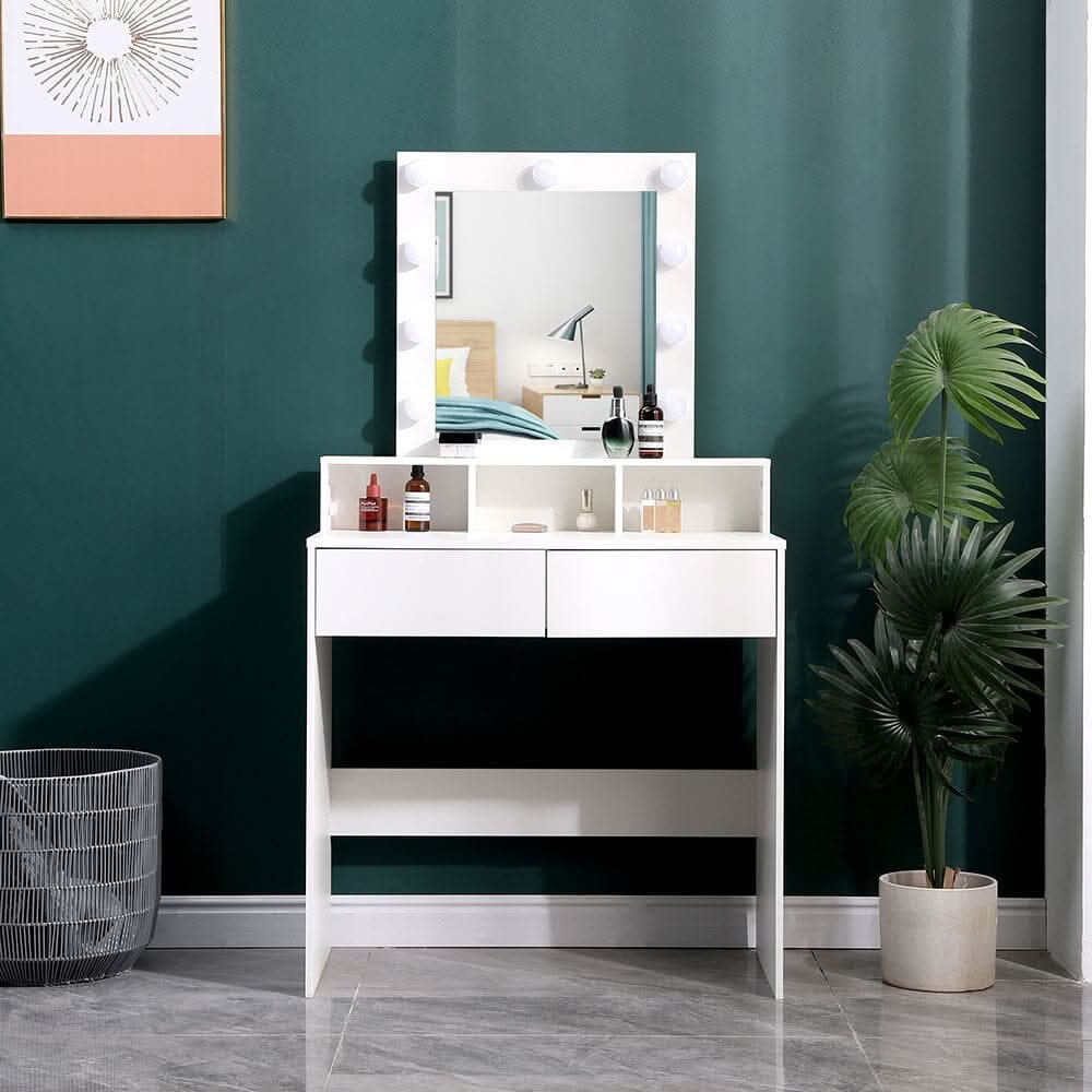 145cm H Makeup Dressing Table with Lighted Mirror