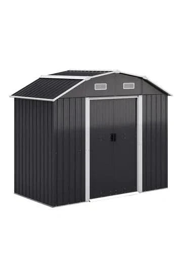 7×4 ft Galvanized Steel Large Acrylic Storage Shed