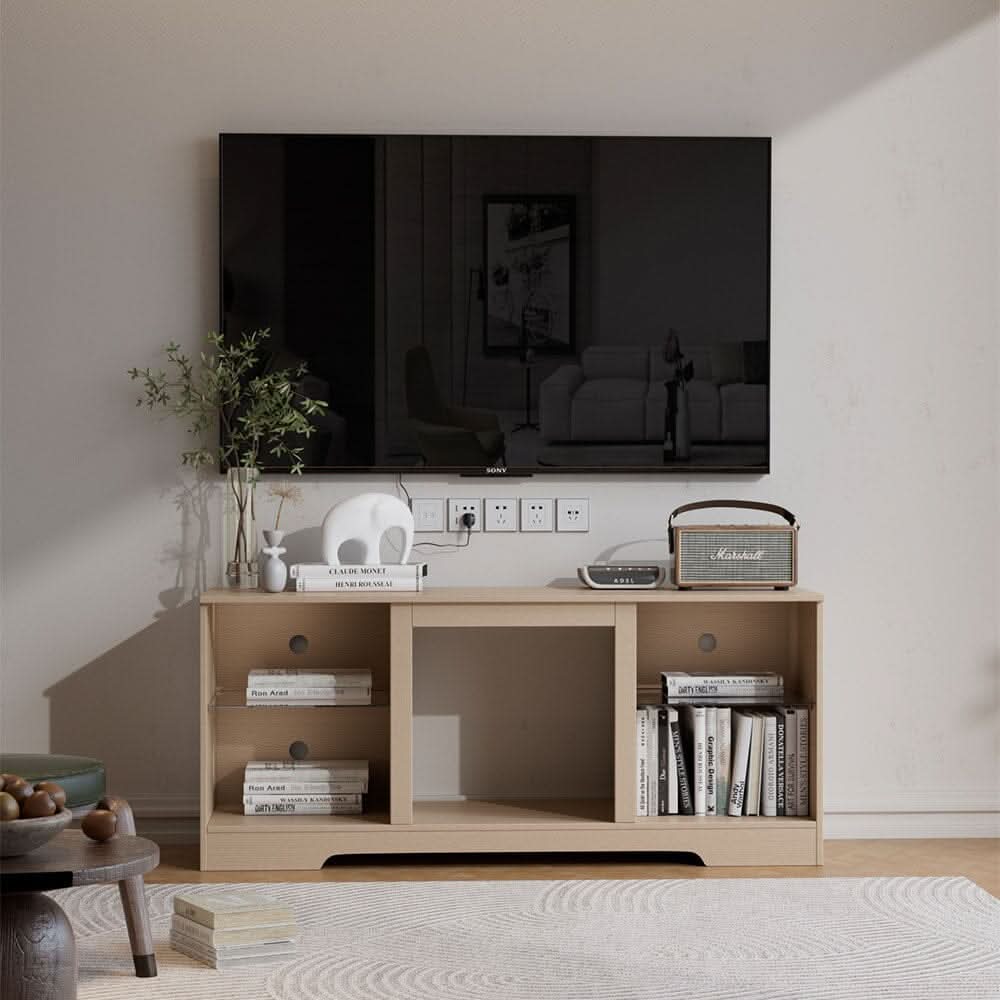 Wood Grain Fireplace Cabinet with 18inch Electric Fire | Touchscreen-enabled & remote-controlled