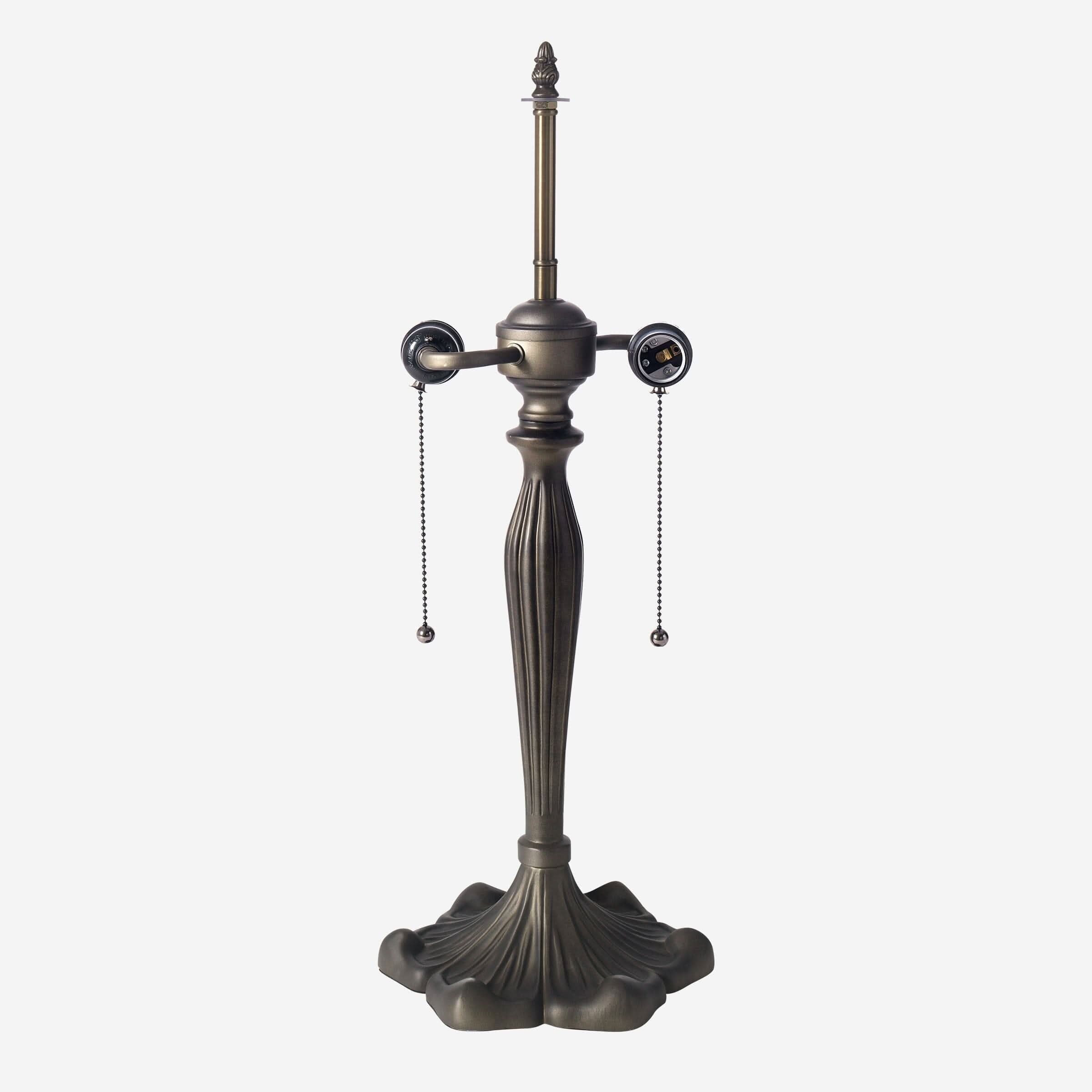 Lightsin Tiffany Table Lamp | Handcrafted Stained Glass Dragonfly Series Blue Dragonfly