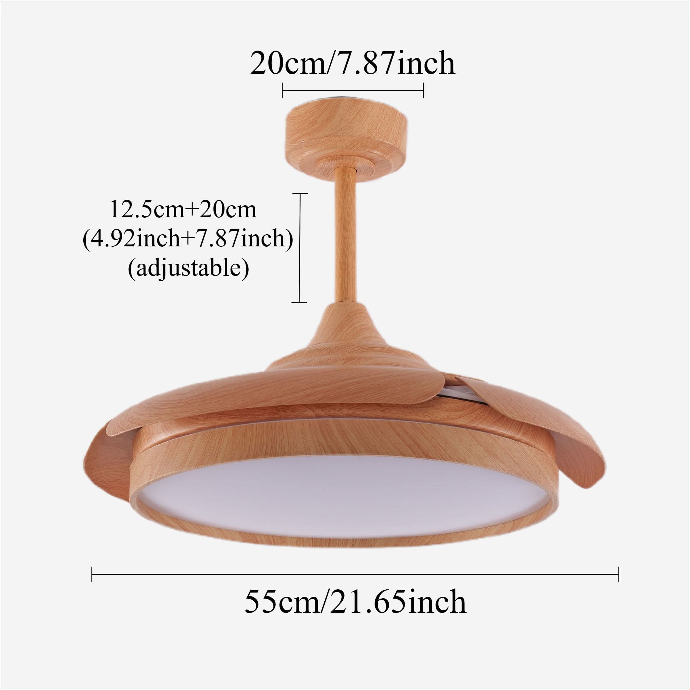 Lightsin Elegant Contemporary Ceiling Fan Light Featuring Soft LED Illumination