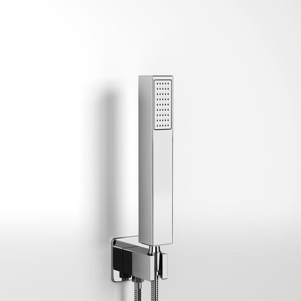 Metal Thermostatic Handshower and Showerhead Mixer Set
