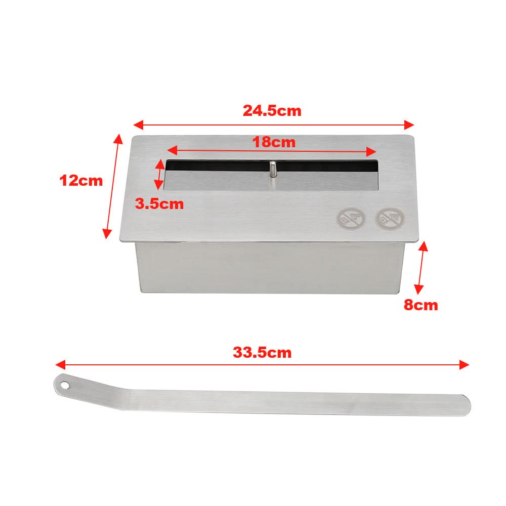 78cm W Bio-Ethanol Fireplace Freestanding Heater Real Fire