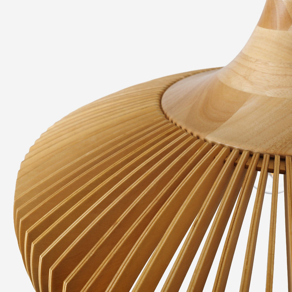 Lightsin Shadome Handcrafted Wooden Kitchen Pendant Light