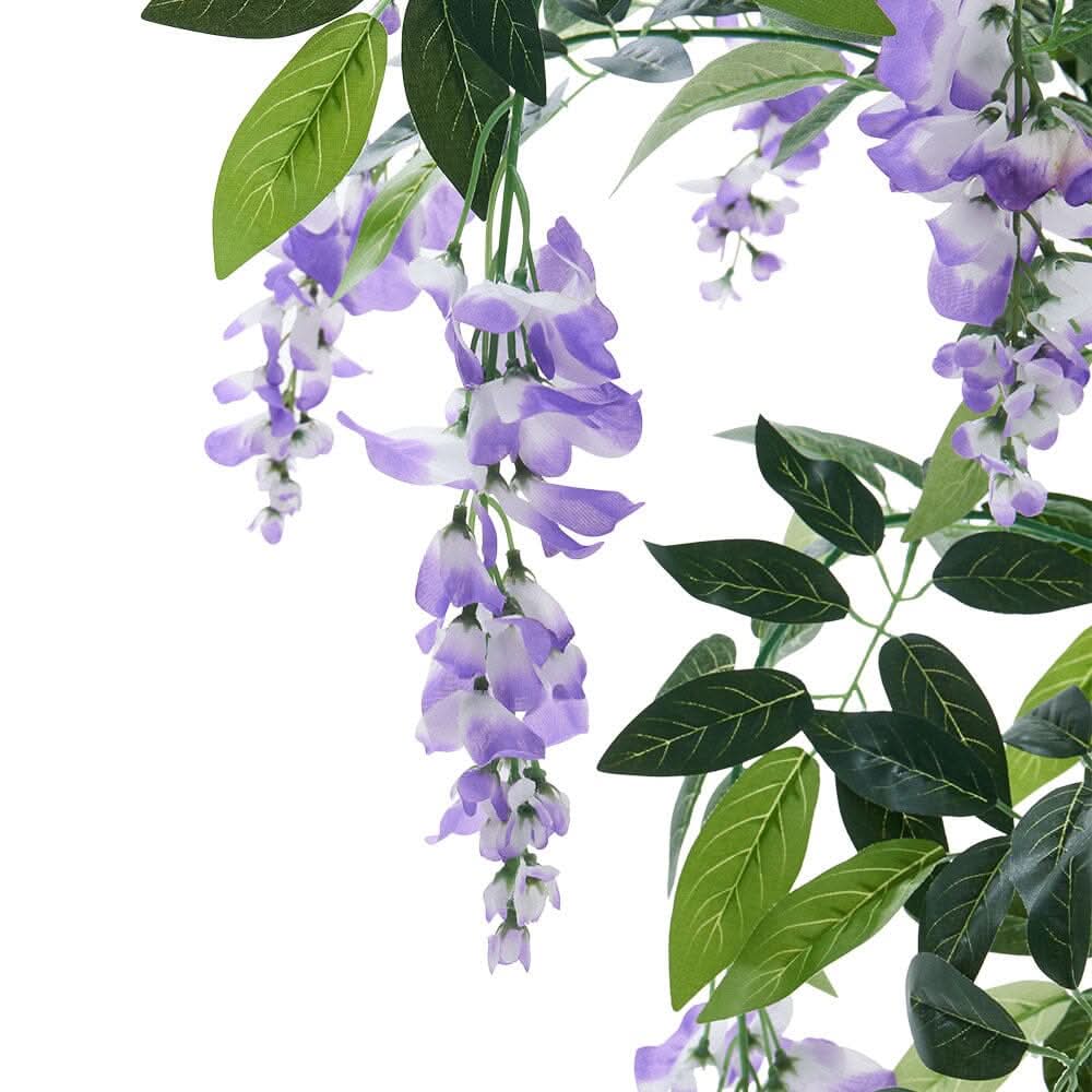 Artificial Greenery Flowering Tree Potted Plant 150cm High