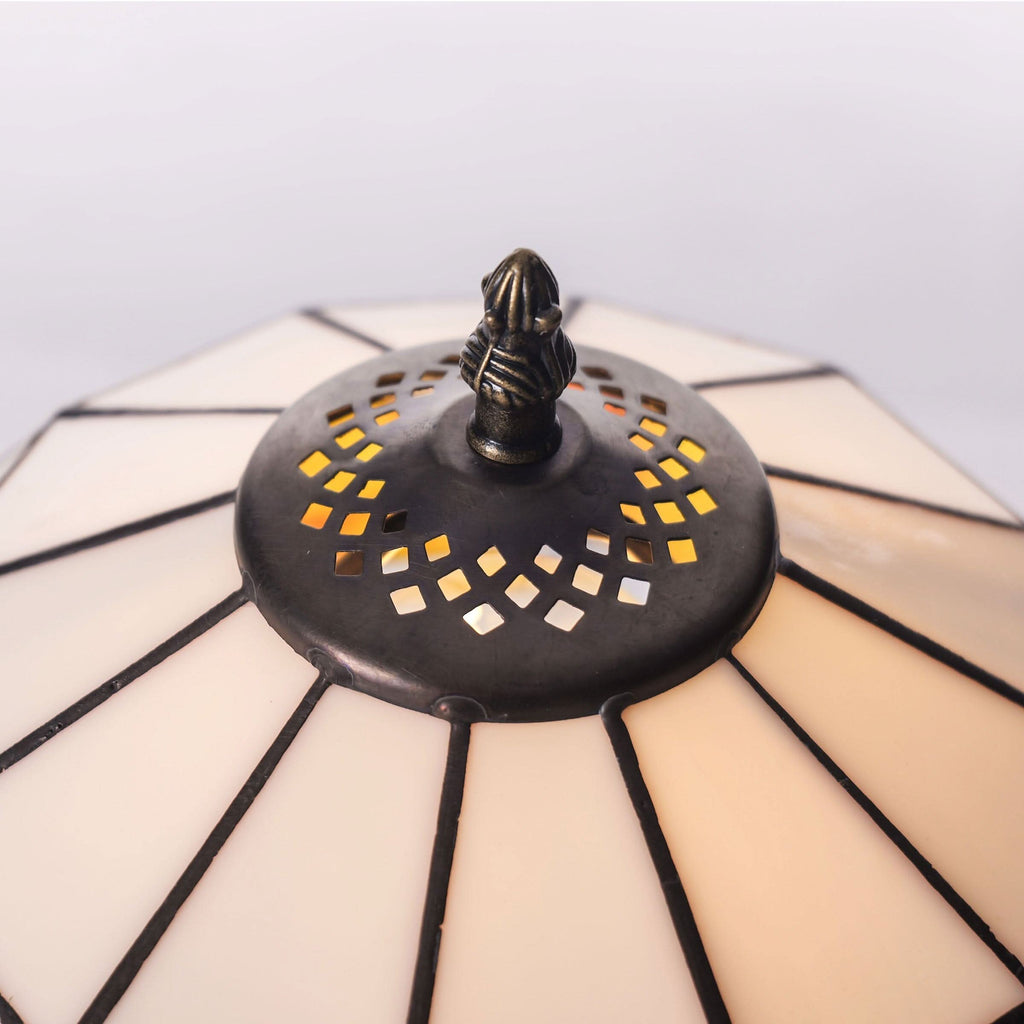 Lightsin Tiffany Table Lamp | Handcrafted Stained Glass Block Series