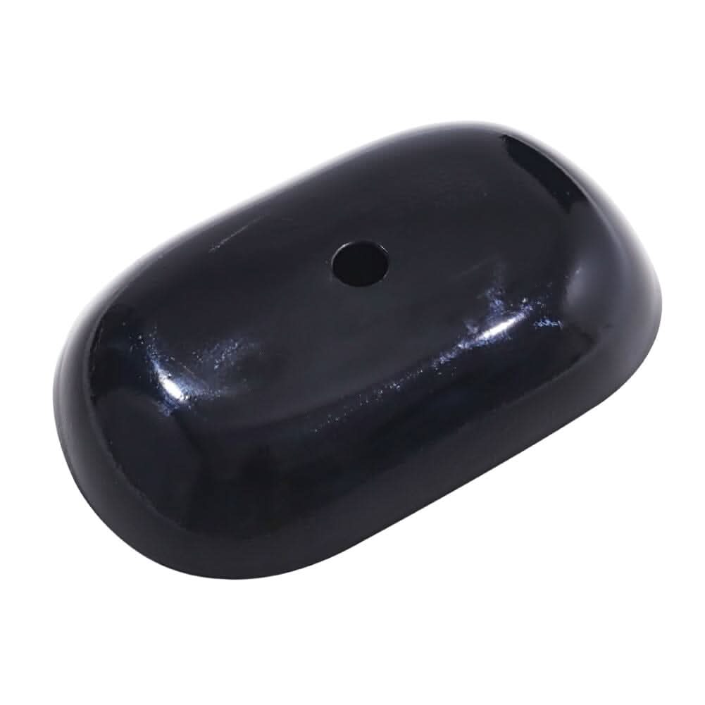 54cm W Oval Bathroom Art Tempered Glass Sink