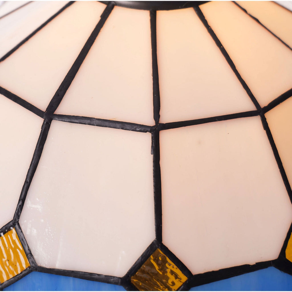 Lightsin Tiffany Table Lamp | Handcrafted Stained Glass Block Series