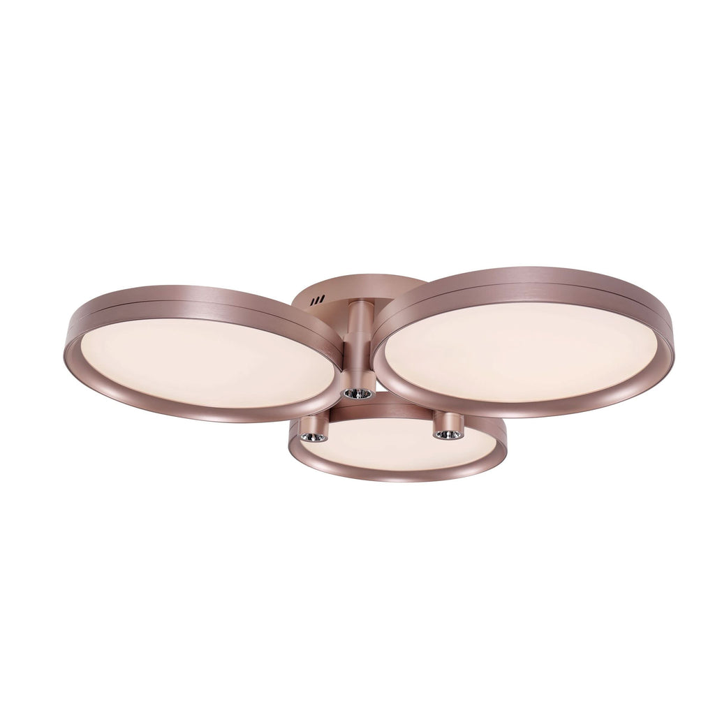 Lightsin Modern Three-Disk Silver/Gold Full Spectrum Ceiling Light