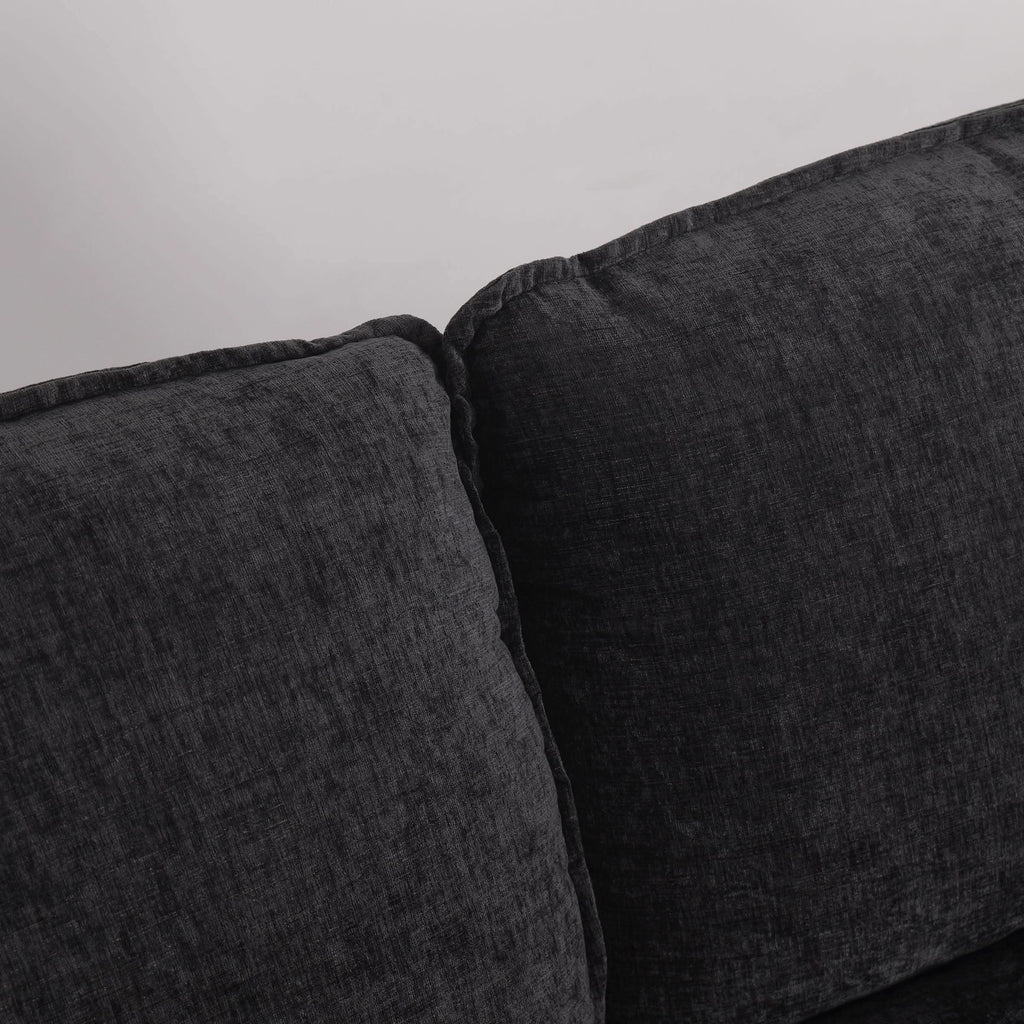 Modular Sofa Set with Chenille Upholstery and Wooden Frame