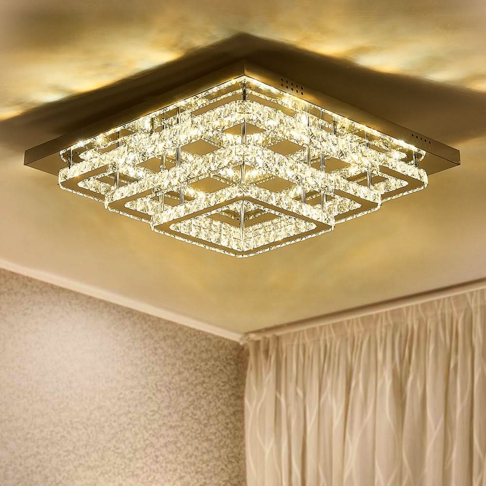 60cm Wide 86W LED Crystal Ceiling Lights Pendant Chandelier Lamp