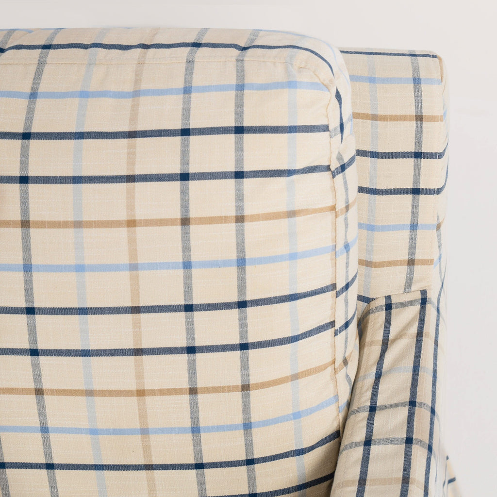 Cottonfy Minimalist Stylish Detachable Striped and Checkered Pattern Sofa