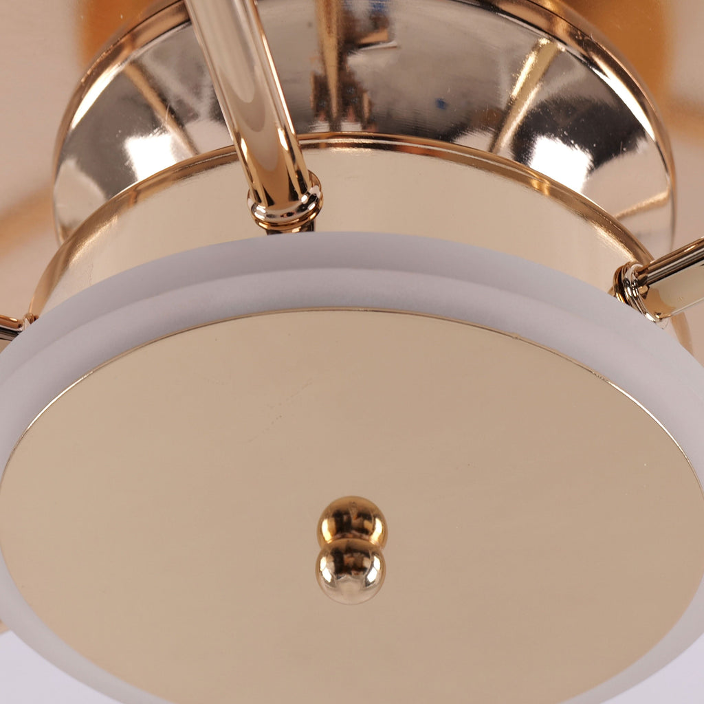 Lightsin Ceiling Fan Light with 6-Speed Control in Copper and Acrylic