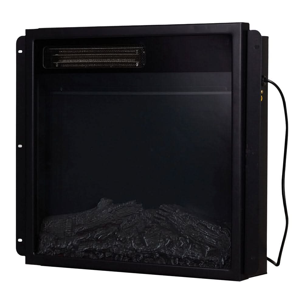 Wood Grain Fireplace Cabinet with 18inch Electric Fire | Touchscreen-enabled & remote-controlled