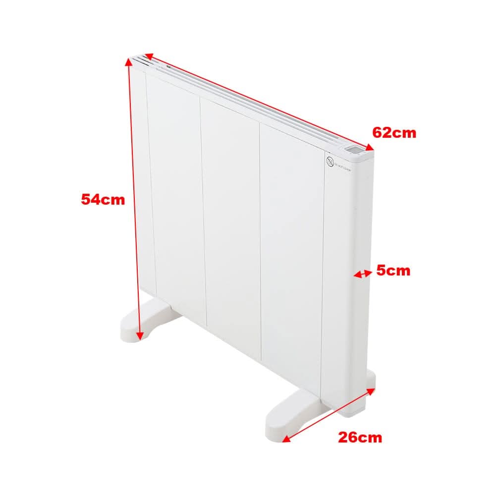 Wall & Floor Mounted Convection Heater with LCD Display – 1000W/1500W/2000W