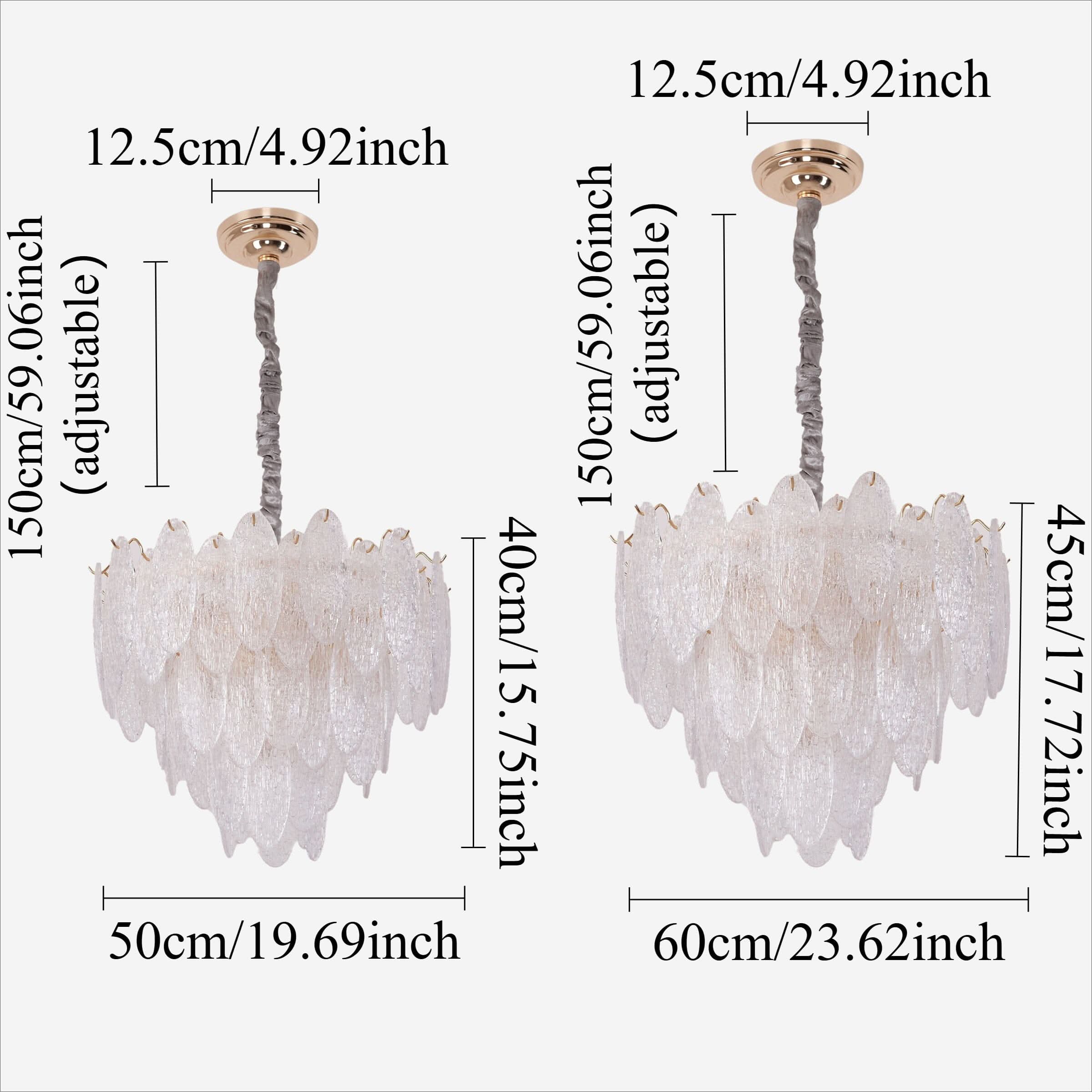 Lightsin Luxury Crystal Ceiling Light Champagne Gold Chandelier