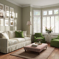 Cottonfy Country Check Sofa with Removable Skirted Covers