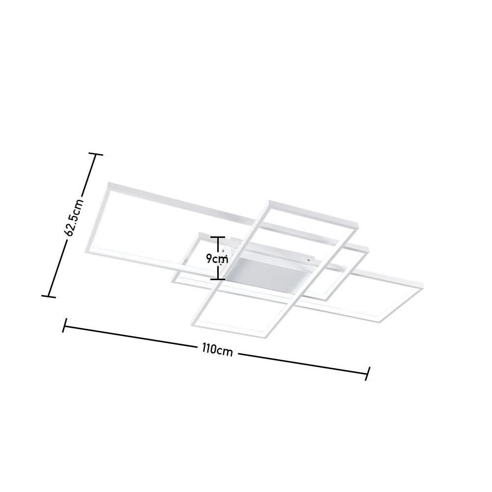 Modern Rectangular LED Ceiling Light Non-Dimmable 89W/113W