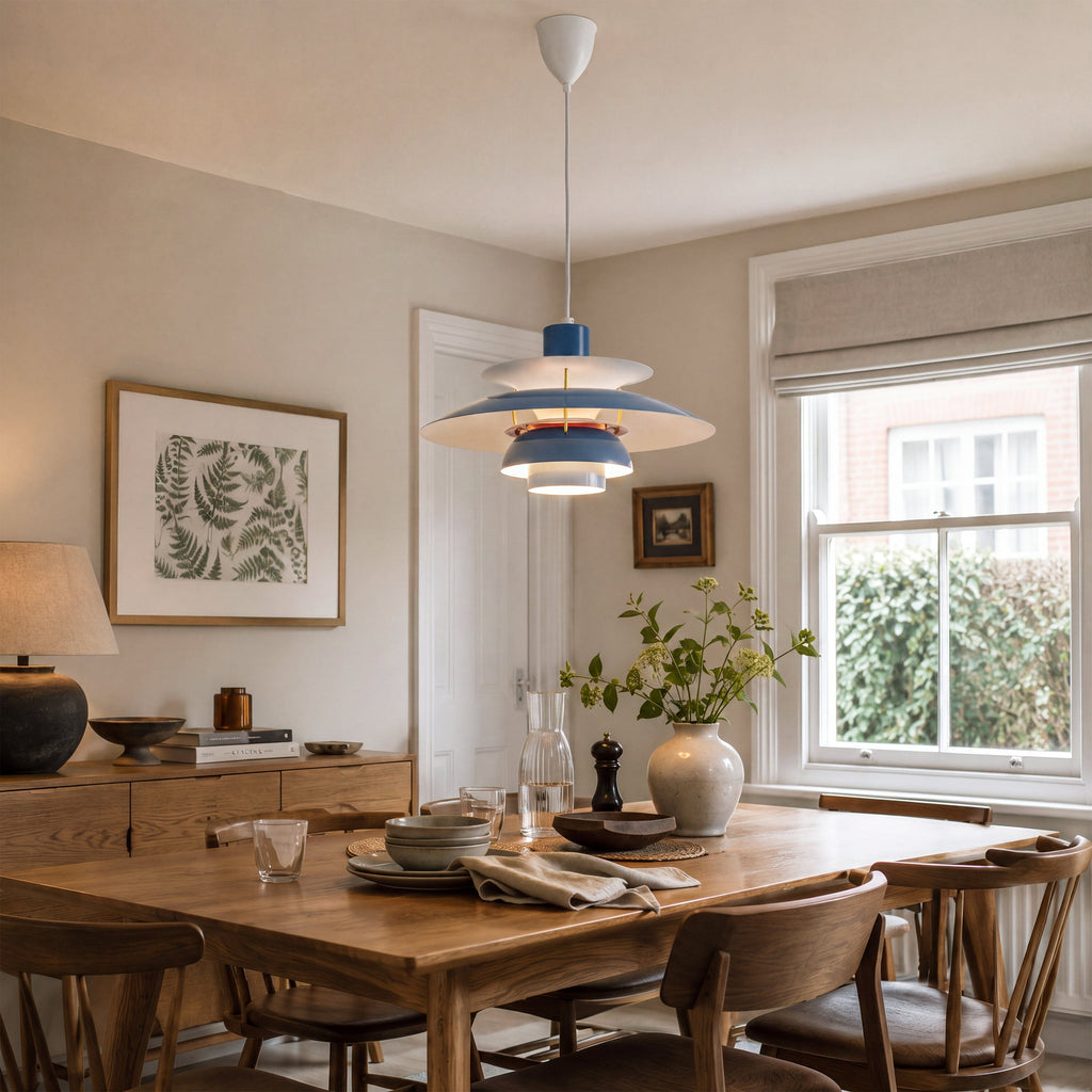 Blue Modern Minimalist Pendant Light
