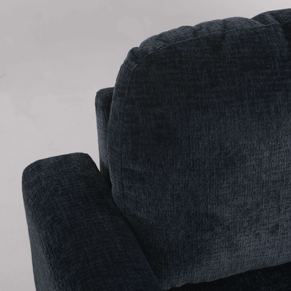 L-Shaped Sofa and Chaise Lounge Set with Wooden Legs