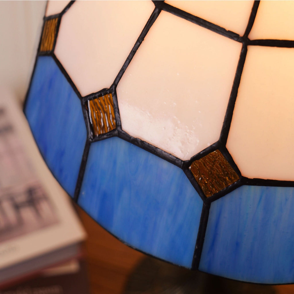 Lightsin Tiffany Table Lamp | Handcrafted Stained Glass Block Series