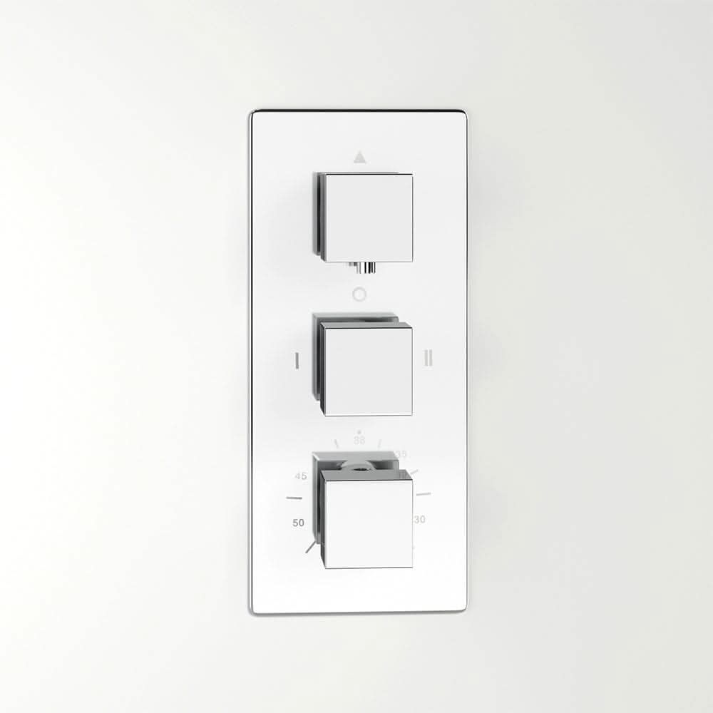 Metal Thermostatic Handshower and Showerhead Mixer Set