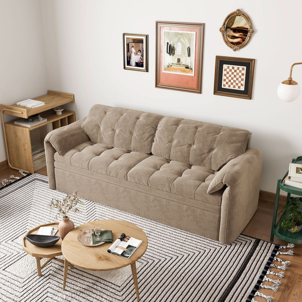 Cottonfy Upgraded Cloud Chenille Skin Friendly Sofa Bed with Storage