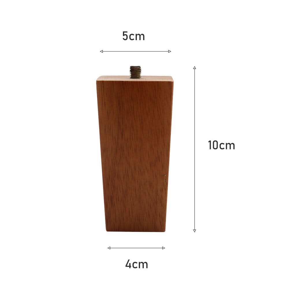 4 Pieces Square Wooden Furniture Legs Chair Sofa Feet Replacement