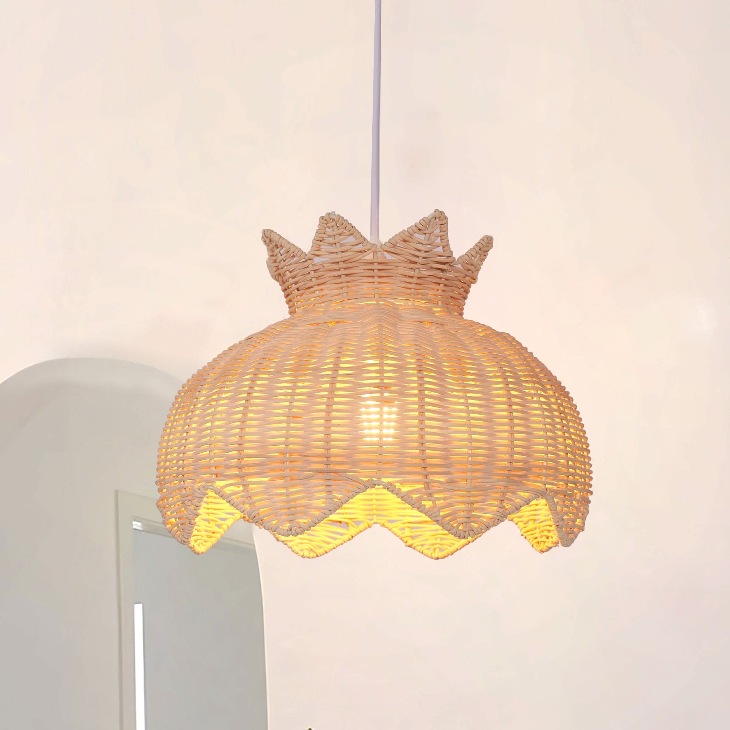 Lightsin Handwoven Paper Rope Pendant Light for a Natural & Cozy Ambiance