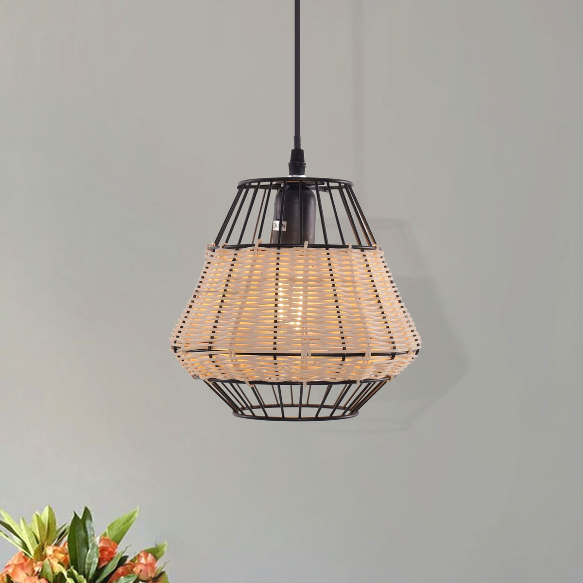 Glyph-Lightsin Hexagonal Woven Pendant Light for Natural Warmth and Modern Style