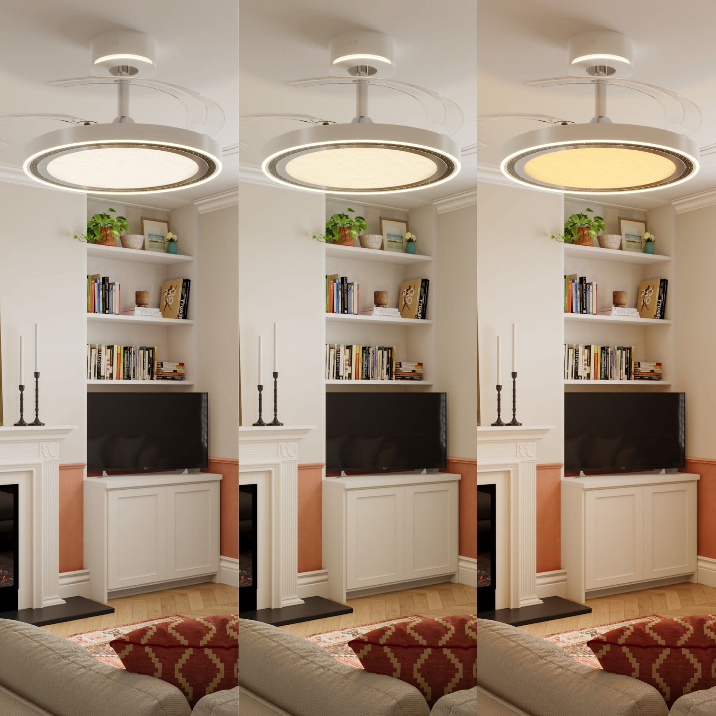 Lightsin 48 Inch Ceiling Fan with Quiet Reversible DC Motor