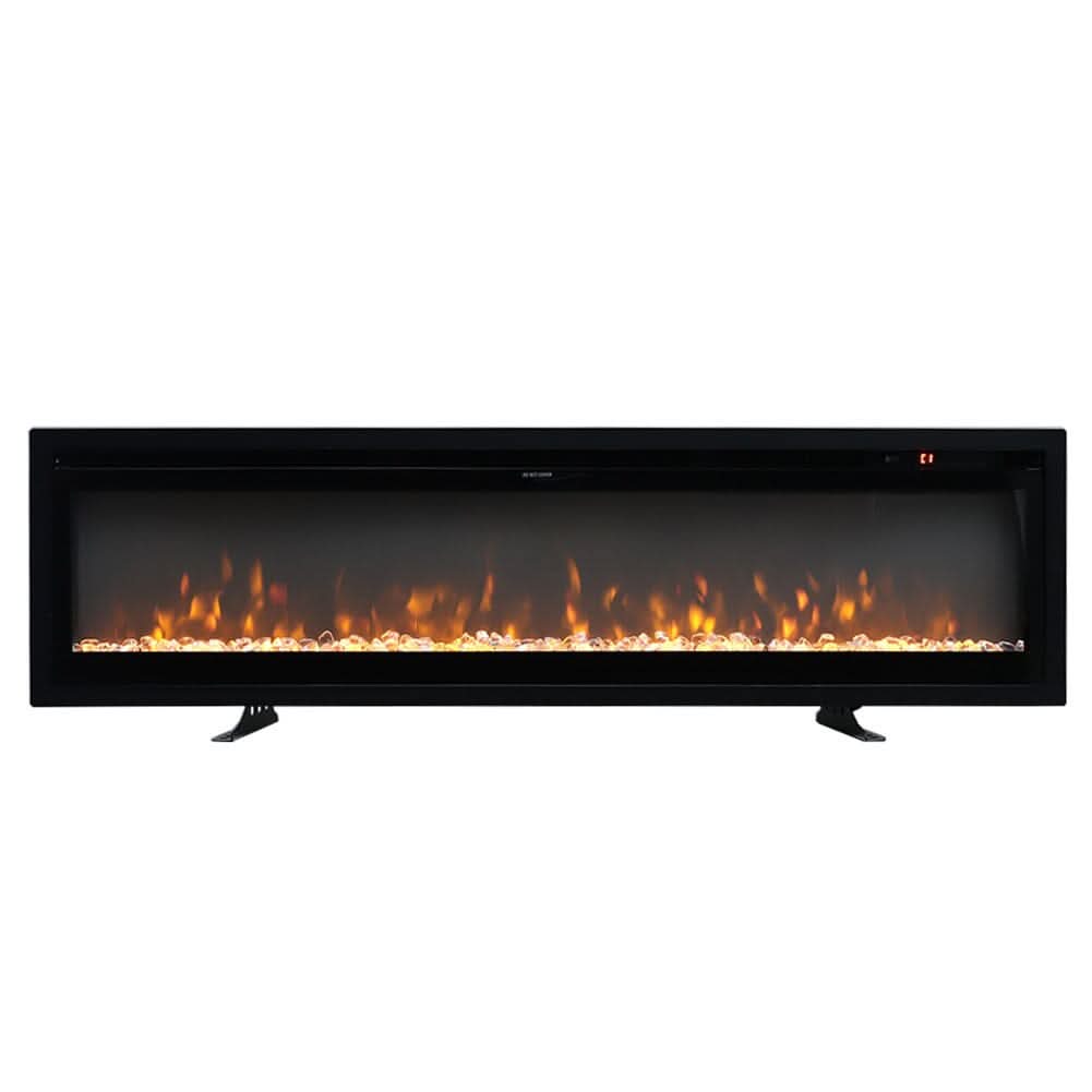40/50/60/70/80 Inch Electric Fireplace 12 Colour LED Flame Effect Heater with Remote Control