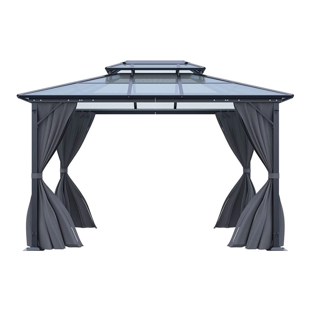 3*3.6*2.7m Iron and Aluminium Double Foof Sun Canopy