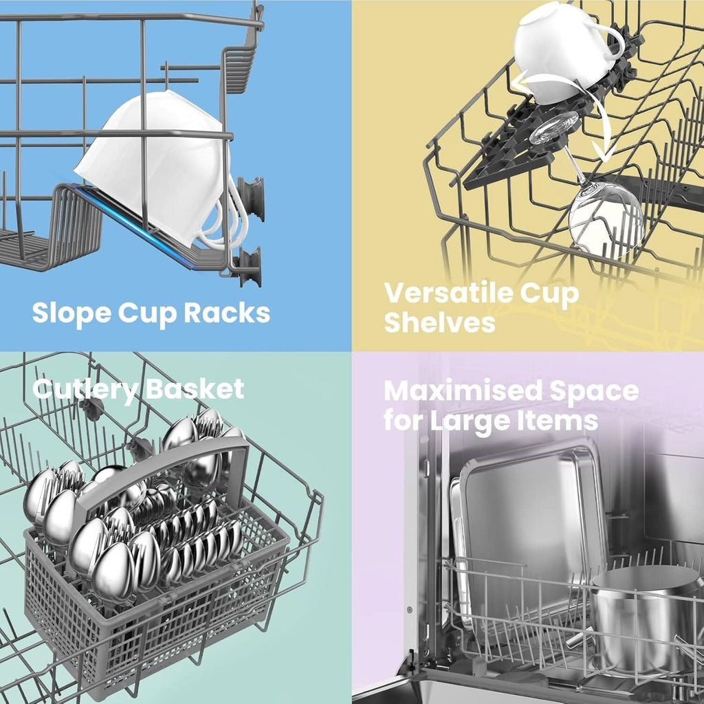 COMFEE Cloud Wash Freestanding Dishwasher with 12 place settings
